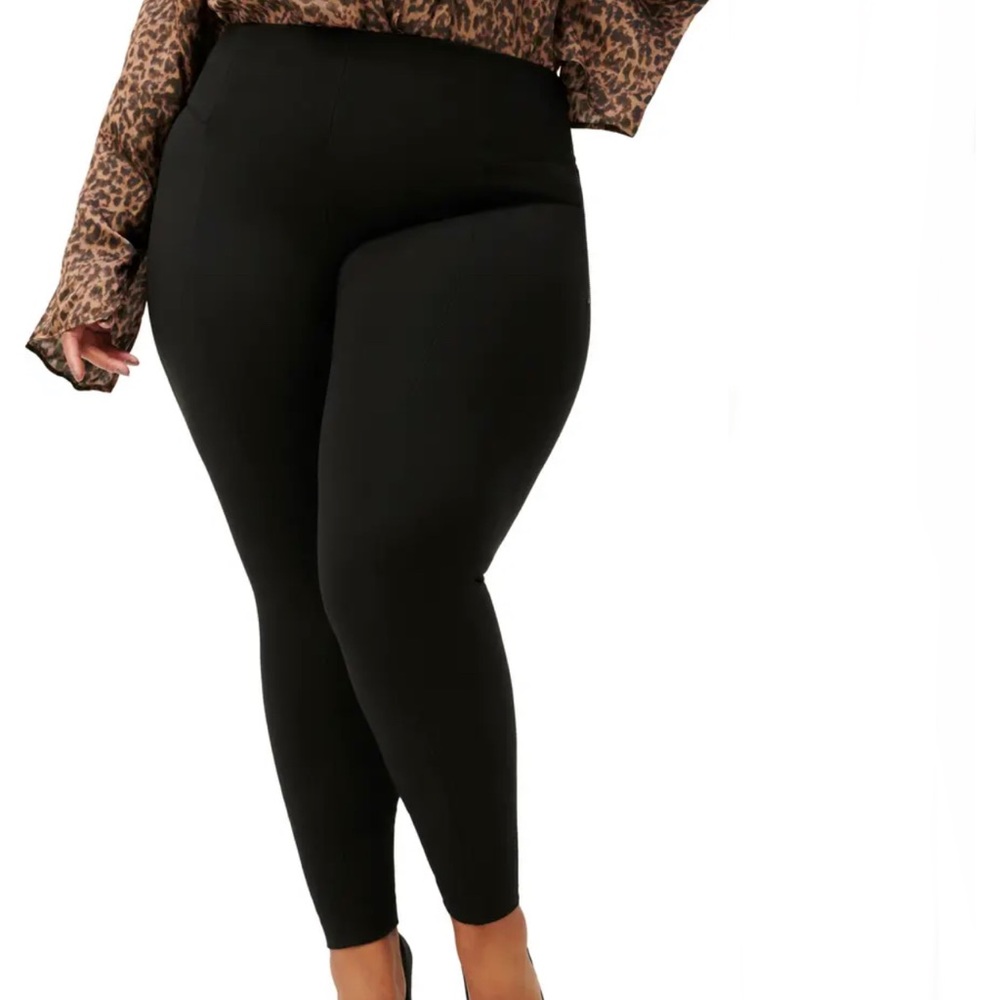 Good American Plus Size Boss Ponte Dress Pants 3XL